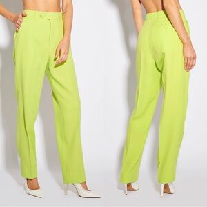 NWT EFFIE KATS Womens Man Pants - Lime Green SIZE:SMALL